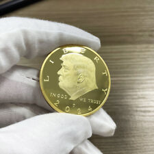 2024 Donald Trump Coin President Gold Coin IN GOD WE TRUST Coins 1 PC picture