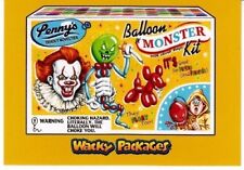 2018 WACKY PACKAGES GO TO THE MOVIES GOLD CARD PENNYWISE IT DAVID GROSS 1/1 picture