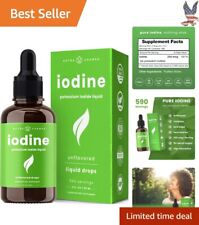 Iodine Drops Supplement - Supports Thyroid Health & Metabolism - 590 Servings picture