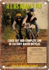 R&R Factory Race BMX Bike Ad Reproduction Metal Sign B555 picture