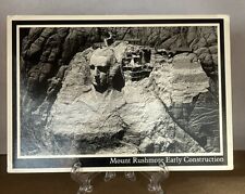 Black Hills South Dakota, Mt Rushmore Early Construction, Vintage Postcard picture