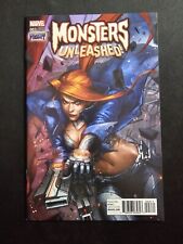 MONSTERS UNLEASHED #3 Marvel 2017 NM VARIANT 1:25 Elsa Bloodstone Jeehyung Lee  picture