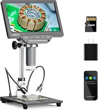 TOMLOV 7'' 12MP Digital Coin Magnifier Photo &Video 1200X Soldering Microscope picture
