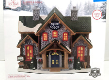 🎄2023 NEW Holiday Time Alpine Lodge Christmas Village - Lights Up 🎄 picture