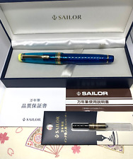 Sailor Professional Gear 21K Fountain Pen Cocktail Kure Azur Nib H-M Limited New picture