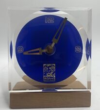 VTG Flying Tigers Military Airline USAF Desk Clock Award Acrylic Lucite 5