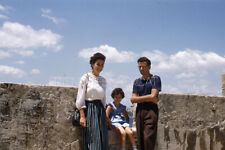 1950s Kodachrome Red Border Slide 1951 Not to Castle Havana Cuba Family picture