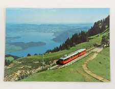 Vitznau-Rigi-Bahn near Rigi-Staffel View of Lake Zug Postcard Switzerland Aerial picture
