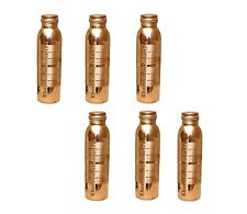 Beautiful Copper Water Bottle Tumbler Ayurvedic Health Benefits 1000ML Set Of 6 picture