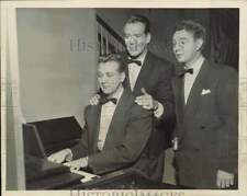 1951 Press Photo Ray Bohr, Dick Foran and John Nelson perform on CBS program picture