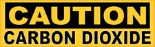 10x3 Caution Carbon Dioxide Sticker Vinyl Business Sign Door Window Safety Decal picture