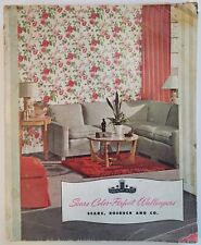 Vintage 1947 - Sears Roebuck & Co Color Perfect Wallpaper Catalog **RARE**  picture