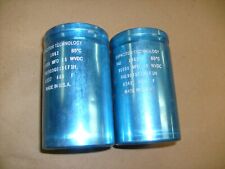 2 lot CAPACITOR TECHNOLOGY 90000 MFD - 15 WVDC   USA BIG CAPS picture