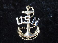 Vintage USN Gold Anchor Lapel Pin  picture