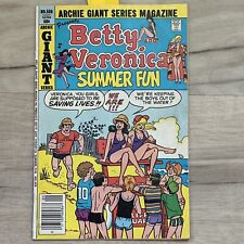 ARCHIE GIANT SERIES #508 DECARLO 1981 BETTY VERONICA SUMMER FUN SWIMSUIT COVER picture