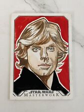 Topps 2016 Star Wars Masterwork Luke Skywalker Sketch Card NM 1/1 Tina Berardi picture