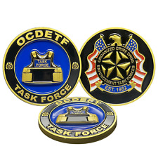 BL17-006 OCDETF Organized Crime DEA Task Force Federal Agent Challenge Coin FBI picture