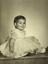 Vintage Photo Susan Goydich Pretty Young Girl in Dress Studio 1959 picture
