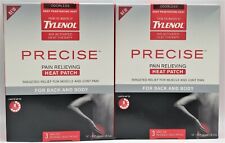 Tylenol Precise Pain Relieving Heat Patch Back & Body 2x3=6 Patches Expired 2013 picture