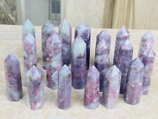 Wholesale Lot 4 LbS Natural plum tourmaline Obelisk Tower Crystal Healing Reiki picture