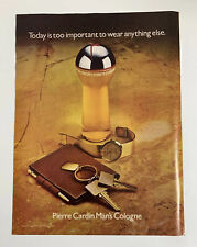 1979 Pierre Cardin Man's Cologne Bottle Print Ad Original Vintage Tiffany picture