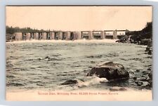 Kenora Ontario-Canada, Norman Dam, Winnipeg River, Antique Vintage Postcard picture