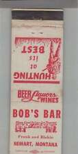 Matchbook Cover - Montana - Bob's Bar Neihart, MT picture