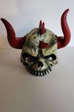 Vtg 2000 Disguise Inc  Demon Skull Mask Scary Halloween Skeleton - Rubber Latex? picture