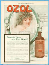 1919 Sunbeam Chemical Co Ozol Henry Valley Art Bathroom Decor Antique Print Ad picture