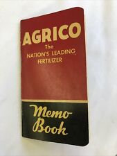 Agrico Memo Book 1954 Agricultural Fertilizer Seed Vintage picture