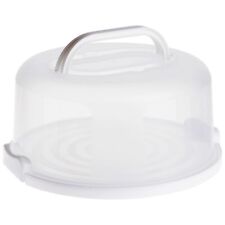 Round Cake Carrier with Lid and Handle, Dessert Container for Pie (12 x 5.9 In) picture