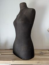 VTG Antique Dress Form Tailor Bodice Mache Cloth Covered Mannequin Display picture