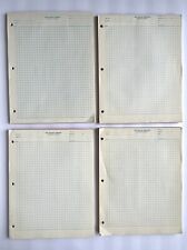 Vtg Upjohn Grid / Graph Paper 4 Notebooks 11x8-1/2” Pre Owned 3lbs Kalamazoo,MI picture