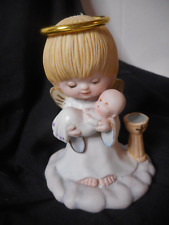 Precious Moments Ceramic Figurine Baptism is a beginning of a life w love grace picture