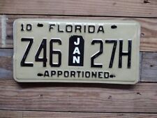 2010 Florida Apportioned license plate tag Z46 27H picture