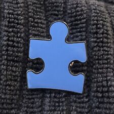 Autism Speaks Blue Enamel Puzzle Piece Pin Lapel Pin Pin Back Tie Tack picture