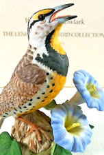 Lenox Western Figurine Meadowlark Porcelain 4x5 Brown Garden Bird Table Decor picture