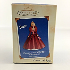 Hallmark Keepsake Christmas Ornament Celebration Barbie 2002 Edition Vintage picture