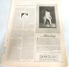 1925 Dove Lingerie Advertising Print Ad Illustration Alfred Cheney Johnston N.Y picture