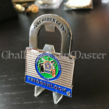 C56 NYPD TRIGGERLOCK FIREARMS SUPPRESSION DIVISION POLICE CHALLENGE COIN.  picture