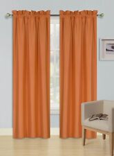 2pc set window curtain panel 100% privacy blackout lined drapery for bedroom R64 picture