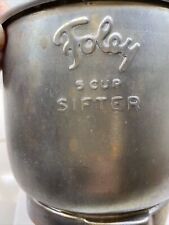 VINTAGE Foley 5 Cup Flour Sifter Aluminum COLLECTIBLE ANTIQUE picture