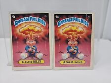 1985 Garbage Pail Kids Adam Bomb 8a & Blasted Billy 8b Glossy Cheaters License picture
