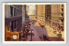 Chicago IL-Illinois, State Street, Theater, Automobiles c1944 Vintage Postcard picture