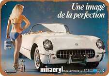 Metal Sign - 1953 Chevrolet Corvette Risque French Bikini Body Paint - picture