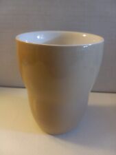 STARBUCKS Tan Double Walled Insulated Cup Mug 2008 No Handle 8 oz. picture