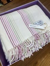 Nina Campbell For Johnstons 60X74 Throw Blanket 100% Lambswool Made In Scotland picture
