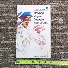 National Geographic CLOSE UP USA MAP #10 Maryland, Virginia, Delaware, West Virg picture
