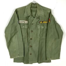 Vintage Us Army Og-107 Button Up Shirt Size Medium Vietnam Era picture