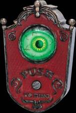 Animated Creepy Lighted TALKING MOVING EYEBALL DOOR BELL Halloween Spooky Sounds picture